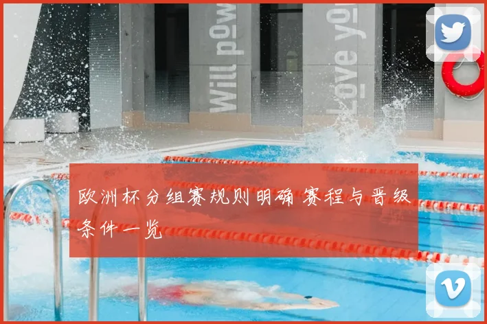 欧洲杯分组赛规则明确 赛程与晋级条件一览
